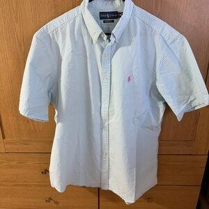 Men’s Green Ralph Lauren Polo Short Button Down Shirt